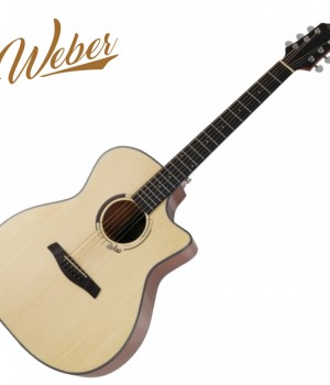 웨버 weber W313 GA바디 탑솔리드 입문 초보 연습용 통기타