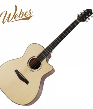 웨버 weber W313E GA바디 탑솔리드 EQ픽업 입문 초보 연습용 통기타