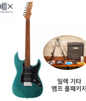 앰프패키지 헥스 일렉기타 HEX E300G BG