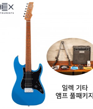 앰프패키지 헥스 일렉기타 HEX E300G LB