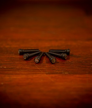 원목 에보니 브릿지핀 세트(6P) - 자개도트